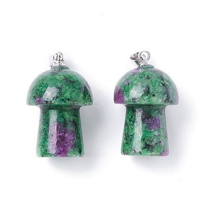 Natural Ruby in Zoisite Pendants G-M380-B06-P-1