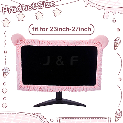 1Pc Polyester Computer Monitor Dust Cover AJEW-CN0005-78-1