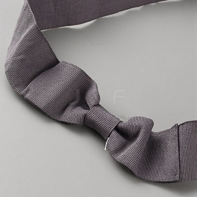 Women's Faux Suede Bowknot Stretchable Hat Band AJEW-WH0696-082G-1