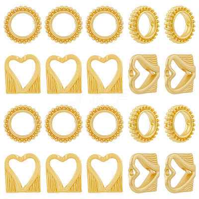40Pcs 2 Style Alloy Bead Frame FIND-DC0002-72-1