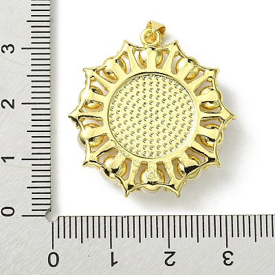Eco-Friendly Brass Pendants KK-A204-02B-03G-1