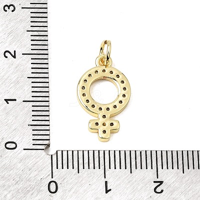 Brass Micro Pave Clear Cubic Zirconia Pendants CU-CBA3C32-05G-1