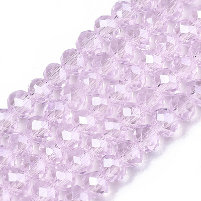 Electroplate Glass Beads Strands EGLA-A034-T6mm-A22-1