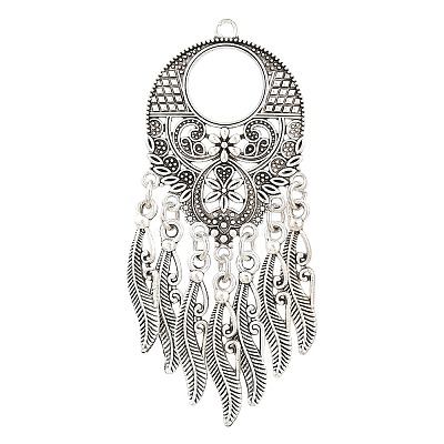 Tibetan Style Alloy Big Pendants AL-CBAAECB-02AS-G-1