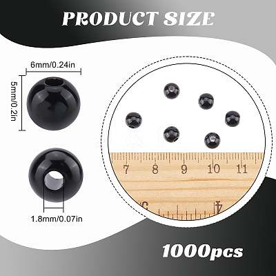 Opaque Acrylic Beads MACR-SP0001-27A-01-1