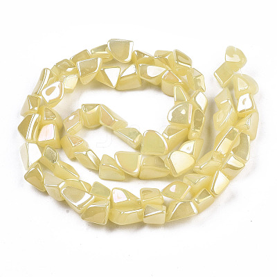 Electroplate Glass Beads Strands EGLA-T024-01A-02-1