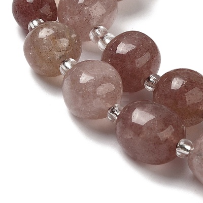 Natural Strawberry Quartz Beads Strands G-Q169-E06-01B-1