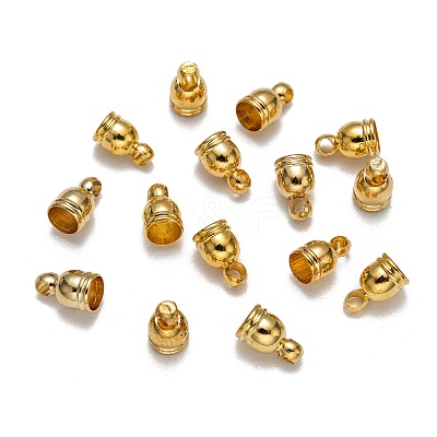 Brass Cord Ends X-KK-D217-8x5-G-1