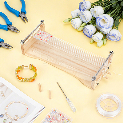 1Bag DIY Wood Knitting Tool DIY-BC0017-74-1