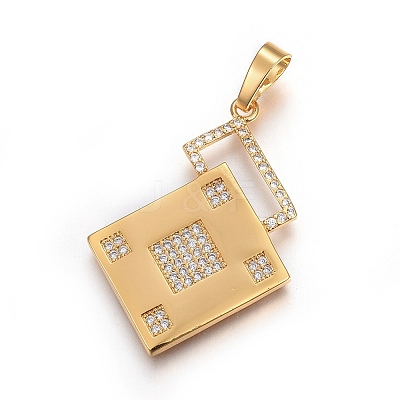 Brass Micro Pave Cubic Zirconia Jewelry Sets SJEW-F189-07G-1