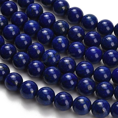 Natural Lapis Lazuli Beads Strands G-H329-C01-8mm-1