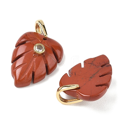 Natural Red Jasper Pendants GG-CBA105B-01G-G-1