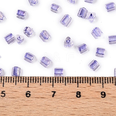6/0 Transparent Inside Colours Glass Seed Beads SEED-N006-003E-1