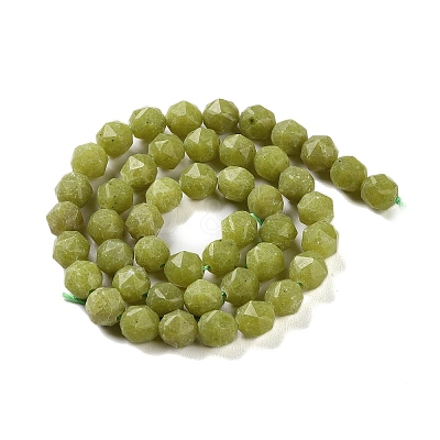 Natural Olive Jade Beads Strands G-NH0021-A17-01-1