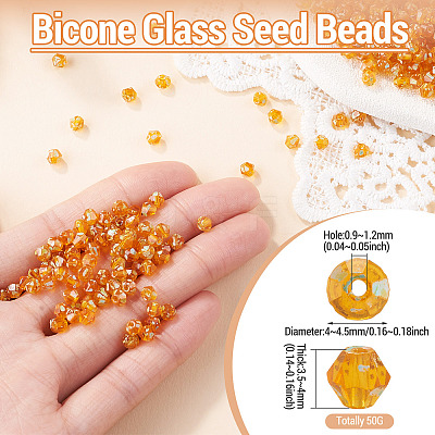Picasso Baking Paint Glass Seed Beads SEED-TA0001-62C-1