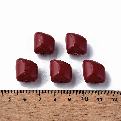 Opaque Acrylic Beads MACR-S373-15A-A01-1