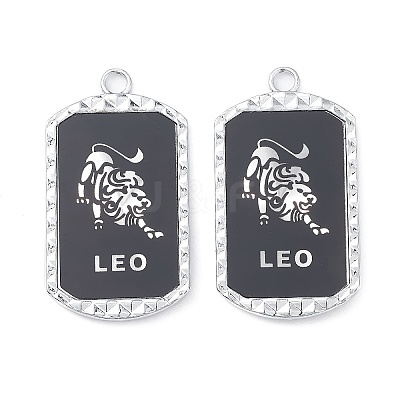 Alloy Twelve Constellations Series Big Pendants PALLOY-O107-01P-02-1
