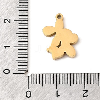 304 Stainless Steel Pendants STAS-K297-02F-G-1