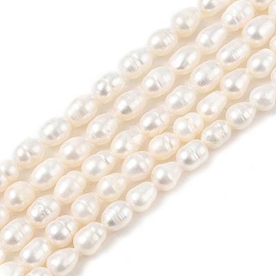 Natural Cultured Freshwater Pearl Beads Strands PEAR-I007-01B-06B-1