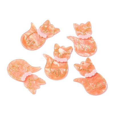 Embossed Graffiti Acrylic Pendants MACR-C011-06-1