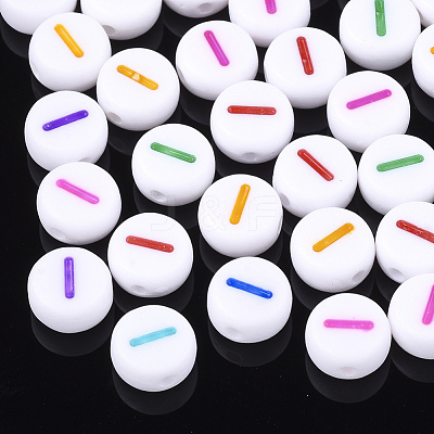 Initial Acrylic Beads OACR-E001-20I-1