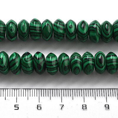 Synthetic Malachite Beads Strands G-P559-A04-02-1