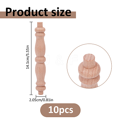 Wooden Spindle Baluster FIND-WH0366-491B-1