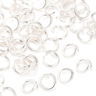 Brass Open Jump Rings KK-G604-08S-12-1
