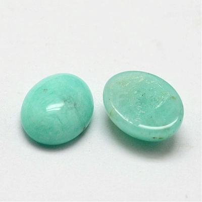 Oval Natural Amazonite Cabochons G-O147-02A-1