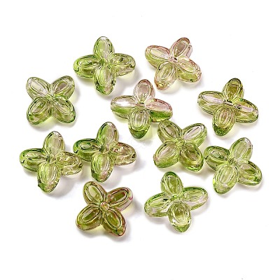 794Pcs Two Tone Transparent Acrylic Beads LS-MACR-K359-24B-1