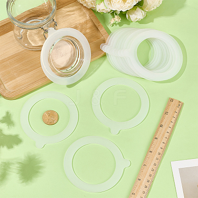 14Pcs Silicone Jar Gaskets AJEW-CN0007-09B-1