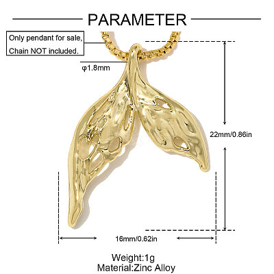 Zinc Alloy Pendants AL-OY001-18G-1