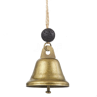 Iron Bell Pendant Decorations HJEW-JM02178-02-1