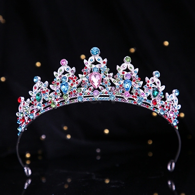 Children's Alloy Rhinestone Crown Hair Bands PW-WGC6E7E-01-1