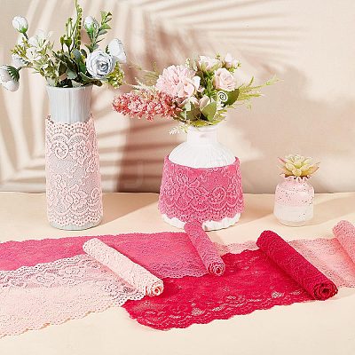 4 Yards 4 Colors Flower Wavy Edge Lace Trim OCOR-GF0002-59-1