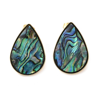 304 Stainless Steel Stud Earrings EJEW-C138-01G-1
