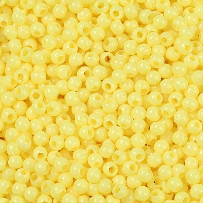 Opaque Acrylic Beads SACR-A007-01B-18-1
