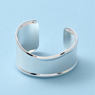 Rack Plating Brass Cuff Bangles BJEW-A137-02S-1
