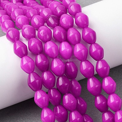 Natural Dyed White Jade Beads Strands G-H343-C01-01-1