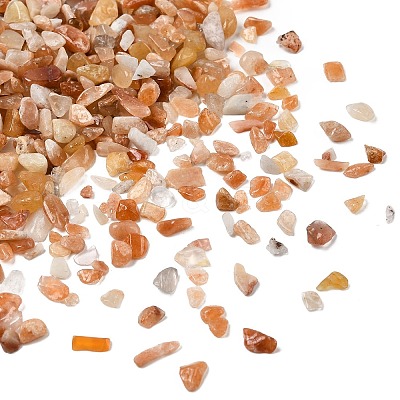 Natural Red Aventurine Chip Beads G-O103-01-1