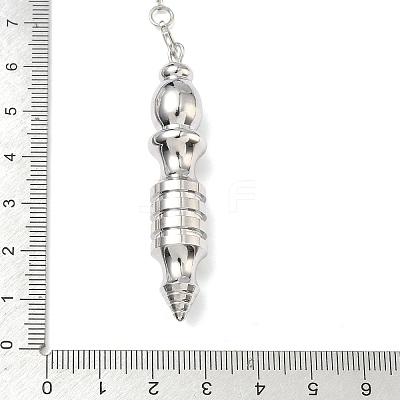 Brass Bullet-Shaped Big Pendant Dowsing Pendulums HJEW-P023-01-1