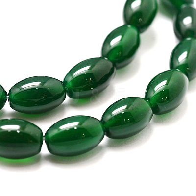 Natural Green Onyx Agate Bead Strands X-G-G877A-A05-1