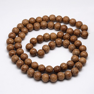 Natural Coconut Wood Beads Strands COCB-P002-06-1