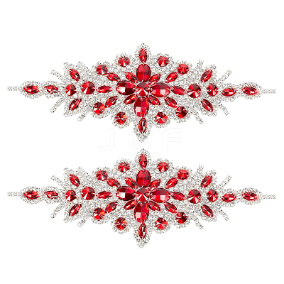 Rhinestone Flower Appliques DIY-WH0504-99C-1
