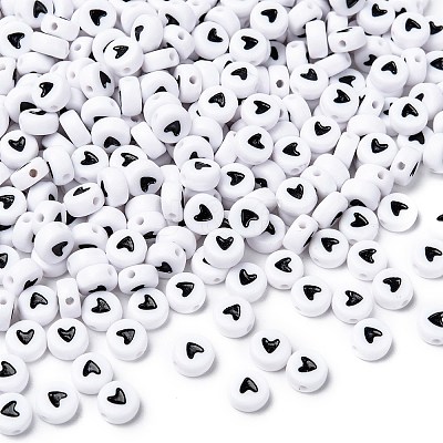 Flat Round Acrylic Beads LS-MACR-PB37C9070-3-1