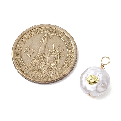 ABS Plastic Imitation Pearl Pendants PALLOY-JF02601-05-1