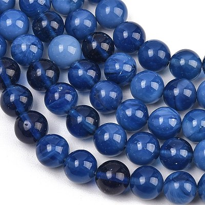 Handmade Lampwork Beads Strand LAMP-B056-10mm-06-1