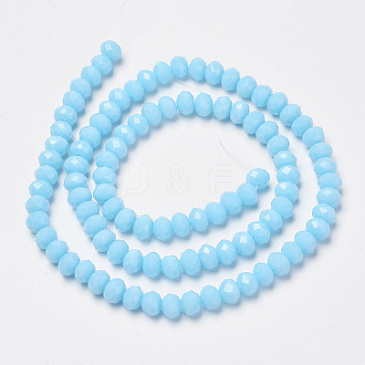 Opaque Solid Color Glass Beads Strands EGLA-A034-P3mm-D08-1