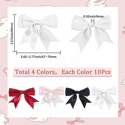 40Pcs 4 Colors Handmade Polyester Costume Accessories DIY-SP0004-85B-1