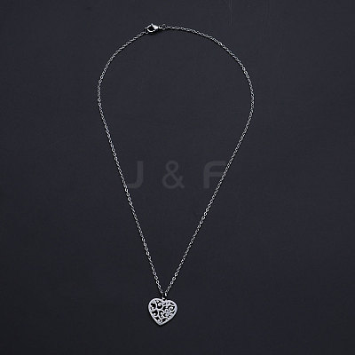 Non-Tarnish 201 Stainless Steel Pendant Necklaces LS-NJEW-S105-JN564-40-1-1